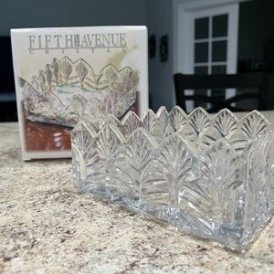 Fifth Avenue Crystal Clear Glass Tray